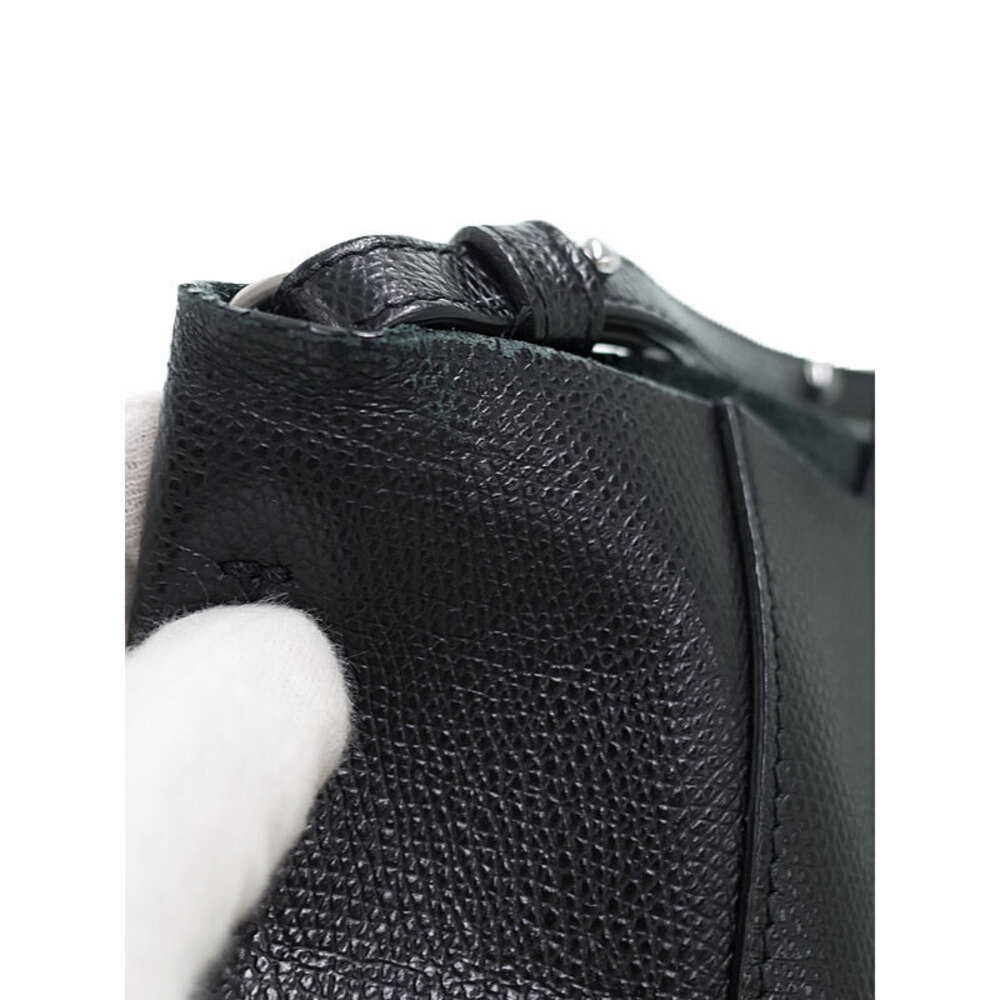 Celine Tote Cabas Vertical Bag grained black calfskin - Picture 7 of 9
